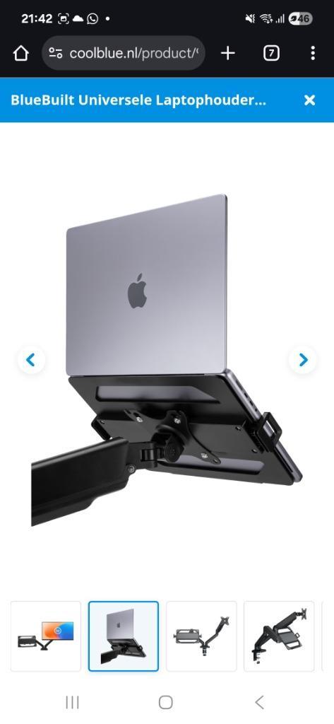 Laptophouder Coolblue, Computers en Software, Laptopstandaarden, Nieuw, Ophalen of Verzenden