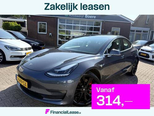 Tesla Model 3 Performance AWD 75 kWh 20'Lmv, Camera, Leer, Auto's, Tesla, Bedrijf, Lease, Financial lease, Model 3, ABS, Adaptive Cruise Control