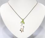 Schitterende Sterling Zilveren Ketting & Parel Bloem Hanger, Sieraden, Tassen en Uiterlijk, Kettingen, Verzenden, Zo goed als nieuw