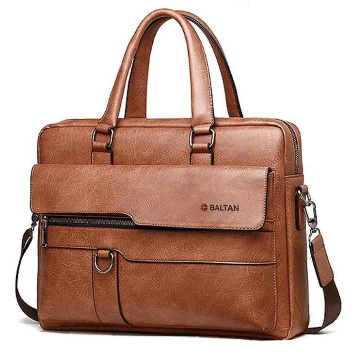 Baltan Leran Aktetas - Laptoptas -Tot 16 inch - 38x29x10 cm, Computers en Software, Laptoptassen, Zo goed als nieuw, Aktetas, 16 inch