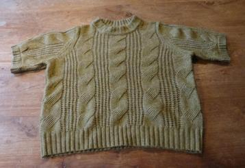 NIEUW! Kabeltrui met korte mouw (S) HEMA beschikbaar voor biedingen