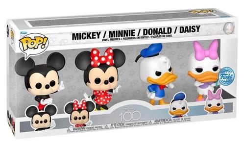 Mickey Minnie Donald Daisy disney 100 year Funko pop figure, Verzamelen, Disney, Nieuw, Beeldje of Figuurtje, Mickey Mouse, Ophalen of Verzenden