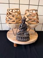 Boeddha theelichten set, Ophalen of Verzenden, Zo goed als nieuw