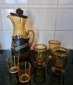 Sangria karaf, fumé glas met waxinelichtjes. Puntgaaf!, Ophalen of Verzenden, Zo goed als nieuw