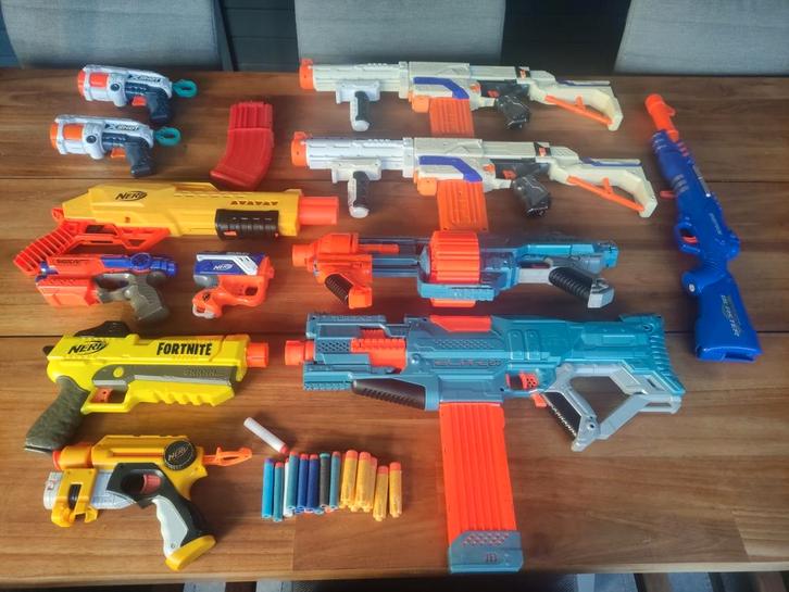 Nerf pistolen, Verzamelen, Speelgoed, Gebruikt, Ophalen of Verzenden