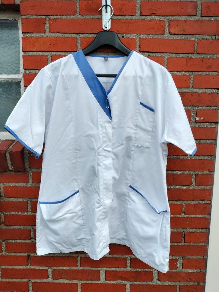 Pedicure jas., Kleding | Dames, Jasjes, Kostuums en Pakken, Zo goed als nieuw, Jasje, Maat 46/48 (XL) of groter, Wit, Ophalen of Verzenden