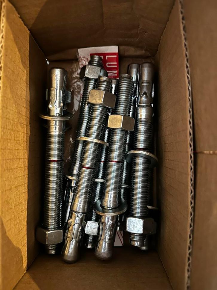 10st M16 x 160mm Boutankers - Nieuw, Doe-het-zelf en Verbouw, IJzerwaren en Bevestigingsmiddelen, Nieuw, Bouten of Moeren, 100 tot 250 mm