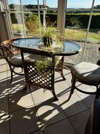 Rotan tuinset 3 delig, Tuin en Terras, Tuinsets en Loungesets, Ophalen, Gebruikt