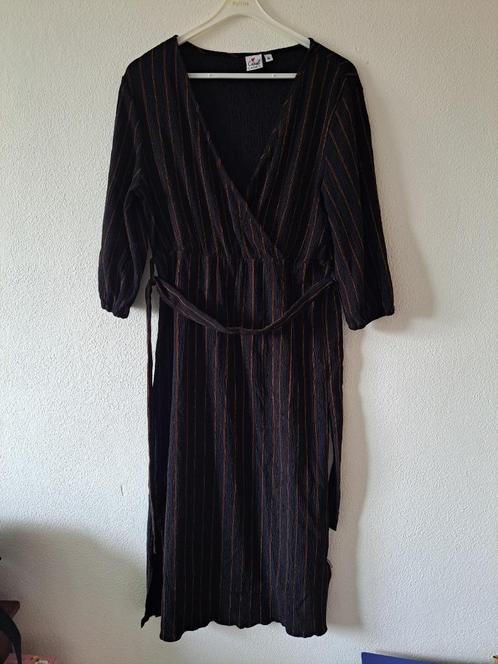 zwarte casual ladies jurk maat XL, Kleding | Dames, Grote Maten, Zo goed als nieuw, Jurk, Zwart, Ophalen of Verzenden