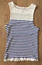 Mooie blauw wit gestreepte top met kant Anti Blue maat XS, Anti Blue, Wit, Ophalen of Verzenden, Zo goed als nieuw