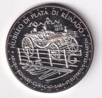 Curacao 25 Gulden 1973 Prachtig Plus met Patina, Postzegels en Munten, Koningin Juliana, Verzenden, Zilver, Overige waardes