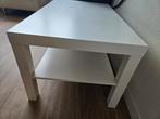 Witte salontafel met plank, Ophalen, Gebruikt, 100 tot 150 cm, 50 tot 100 cm