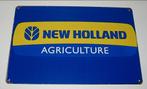 NEW HOLLAND TRACTOR : Bord Logo New Holland Agriculture, Verzenden, Nieuw, Reclamebord