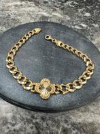 18k Gouden Klavertje Armband, Sieraden, Tassen en Uiterlijk, Armbanden, Ophalen of Verzenden, Nieuw, Goud, Met bedels of kralen