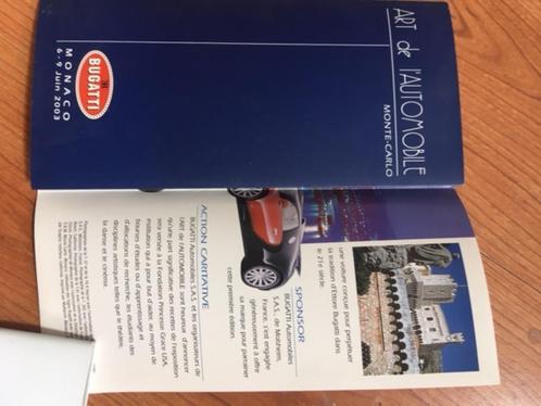 Bugatti Monte-Carlo fraaie originele auto folder '03, Boeken, Auto's | Folders en Tijdschriften, Zo goed als nieuw, Mercedes, Verzenden