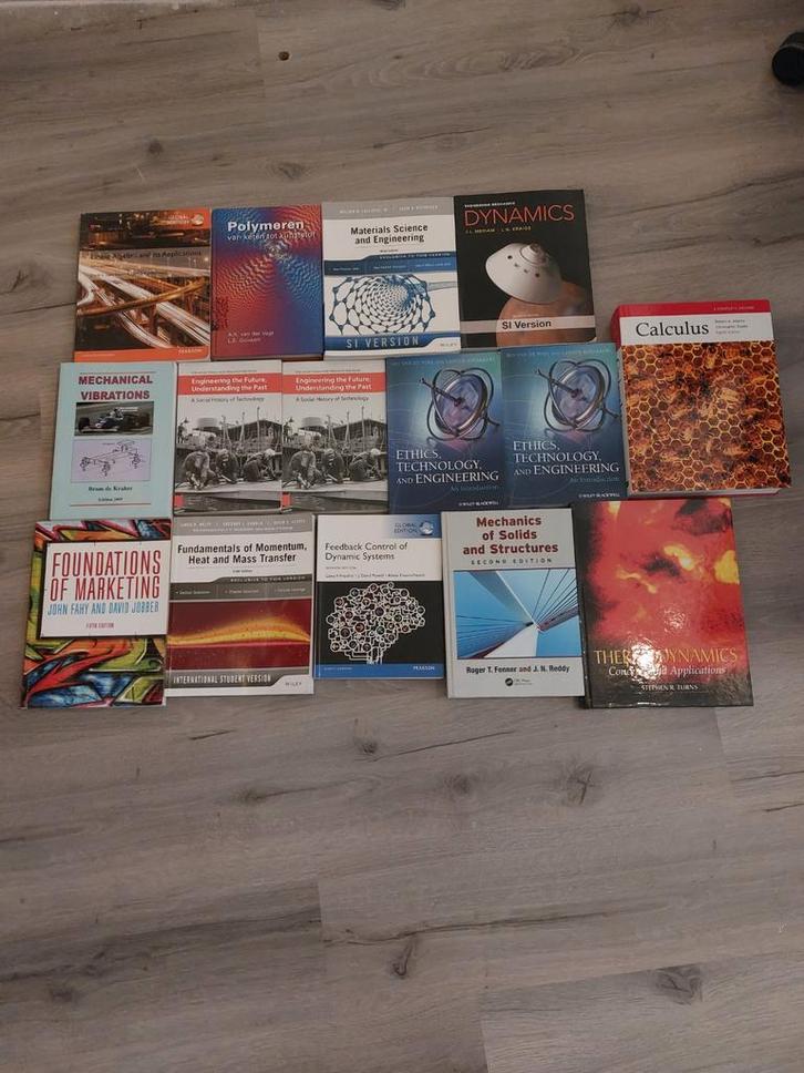 Studieboeken Mechanical Engineering (Werktuigbouwkunde TUe), Boeken, Studieboeken en Cursussen, Zo goed als nieuw, WO, Beta, Ophalen of Verzenden