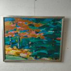 Roeli Rumscheidt expressionistisch acryl boslandschap, Ophalen of Verzenden