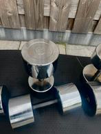 2x 28kg chrome dumbells (56kg), Ophalen, Zo goed als nieuw, Dumbbell