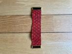2 Armbanden slangenprint/visschub motief sluit met magneet, Ophalen of Verzenden, Zo goed als nieuw, Overige materialen