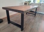 Eettafel robuust hout, Huis en Inrichting, Tafels | Eettafels, Ophalen, 200 cm of meer, 50 tot 100 cm, Zo goed als nieuw
