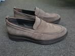Manfield loafers / instappers suede grijs maat 43 ZGAN, Loafers, Manfield, Overige kleuren, Ophalen of Verzenden