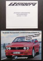 Duitse folder Zender Tuning + Nederlandse prijslijst 1985, Gelezen, Alfa Romeo, Verzenden