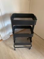 Ikea Raskog trolley/roltafel zwart, Huis en Inrichting, Keuken | Keukenelementen, Ophalen, Minder dan 50 cm, Gebruikt, Zwart
