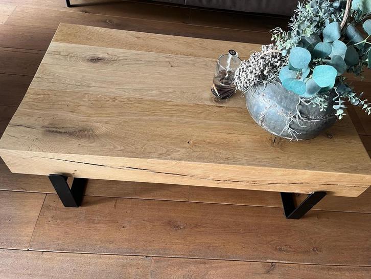 Stein Design! - Robuuste Salontafel, Huis en Inrichting, Tafels | Salontafels, Zo goed als nieuw, Minder dan 50 cm, 50 tot 100 cm