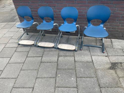 4 design schoolstoelen, Kinderen en Baby's, Kinderkamer | Tafels en Stoelen, Gebruikt, Stoel(en), Ophalen