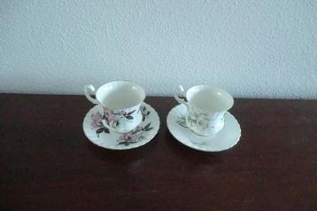 twee kop en schotels - Richmond Bone China - England beschikbaar voor biedingen