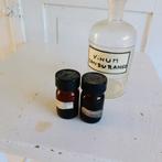 Brocante flesjes apothekersflesjes (hemelswit met brocante), Ophalen of Verzenden