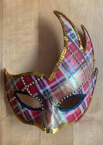 Feestmasker met schotse ruit, Kerstmis of Sinterklaas, Nieuw, Ophalen of Verzenden, Onbekend