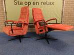 Set elektrische relax fauteuils Prominent C102 ZGAN op accu, Ophalen of Verzenden, Zo goed als nieuw, 75 tot 100 cm, Stof