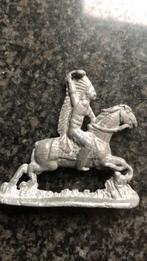 Tinnen of loden indiaan op paard 5,5 cm, Antiek en Kunst, Antiek | Speelgoed, Ophalen of Verzenden