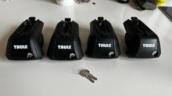 Thule Squarebar Evo dakdragersysteem 118 cm zwart, Auto diversen, Dakdragers, Zo goed als nieuw, Ophalen