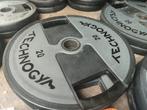 Technogym schijven, Sport en Fitness, Fitnessmaterialen, Ophalen, Zo goed als nieuw, Benen, Halterschijven