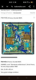 Authentieke Hermès sjaal, Kleding | Dames, Mutsen, Sjaals en Handschoenen, Ophalen of Verzenden, Zo goed als nieuw, Maat 46/48 (XL) of groter