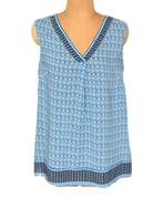 Malvin shirt, top, blauw/wit, Mt. M, Kleding | Dames, Maat 38/40 (M), Zo goed als nieuw, Zonder mouw, Malvin