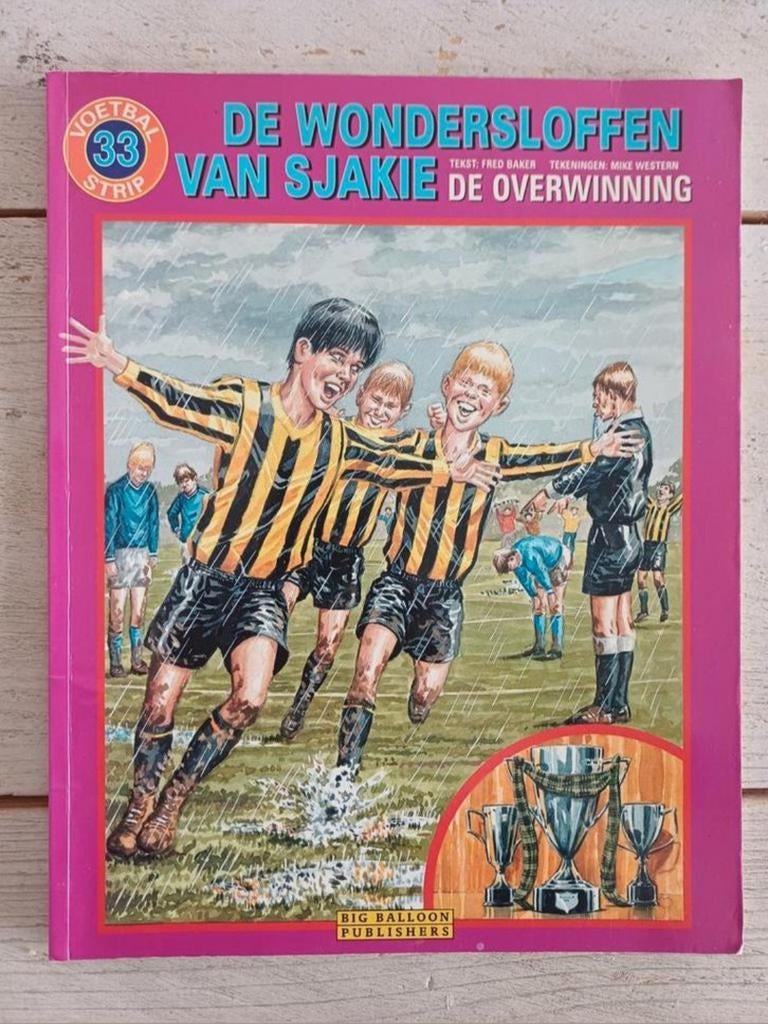 De wondersloffen van Sjakie 33 - De overwinning **zeldzaam**, Eén stripboek, Ophalen of Verzenden, Zo goed als nieuw