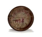 620. Houten vaas met vogel- en bloemmotief, Suriname, Antiek en Kunst, Ophalen of Verzenden