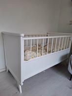 Vintage ledikant, Ophalen, Zo goed als nieuw, Lattenbodem, Minder dan 140 cm