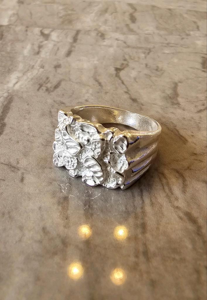 Prachtige zilver 925 piet piet ring, Sieraden, Tassen en Uiterlijk, Kettingen, Nieuw, Zilver, Zilver, Ophalen of Verzenden