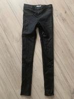 NAME IT zwarte coated leren skinny broek 164, Meisje, Ophalen of Verzenden, Broek, Zo goed als nieuw