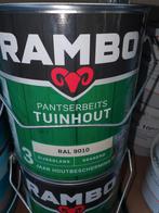 Rambo pantserbeits tuinhout RAL 9010, Nieuw, Ophalen of Verzenden, Hout