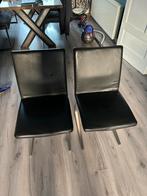 4 Boconcept eetkamerstoelen, Ophalen, Gebruikt, Zwart, Leer