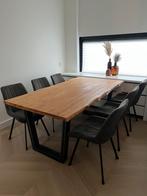 Complete Industriële eethoek (eettafel + stoelen), Huis en Inrichting, Tafels | Eettafels, Ophalen, 200 cm of meer, 50 tot 100 cm