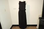 Vince maxi dress zijde zwart koort taille pof lijfje chiqueS, Verzenden, Zwart, Zo goed als nieuw, Maat 36 (S)