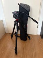 Manfrotto statief fluidhead spin en draagtas 501/745BK, Audio, Tv en Foto, Fotografie | Statieven en Balhoofden, Ophalen, Driepoot