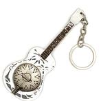 Mark Knopfler Dire Straits grijs mini gitaar sleutelhanger