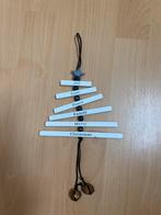 Houten Kerst hanger wit zwart, Ophalen of Verzenden, Gebruikt